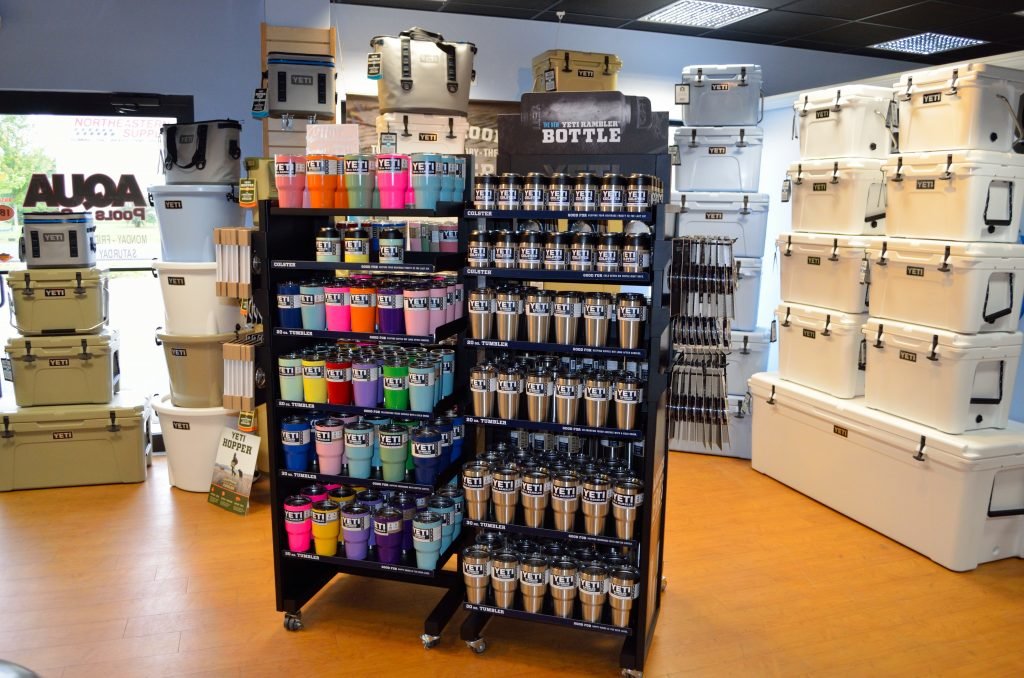 Stop by our Easton showroom for a full selection of YET products including YETI Custom Powder Coated Ramblers and Bottles